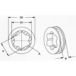 BAGUE A GORGE A SOUDER POUR TUBE S5 754500