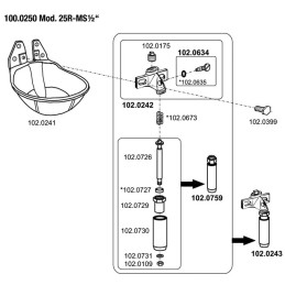 ABREUVOIR BOVI/CHEVAU/25R