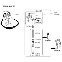 ABREUV/BOV.2SOUPAPES 19R