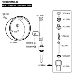 ABREUVOIR PORCELET 82 INOX