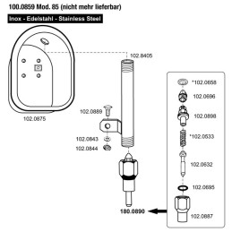 ABREUVOIR PORCELET 85 INOX