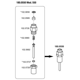 VALVE TUBE INOX N.94I