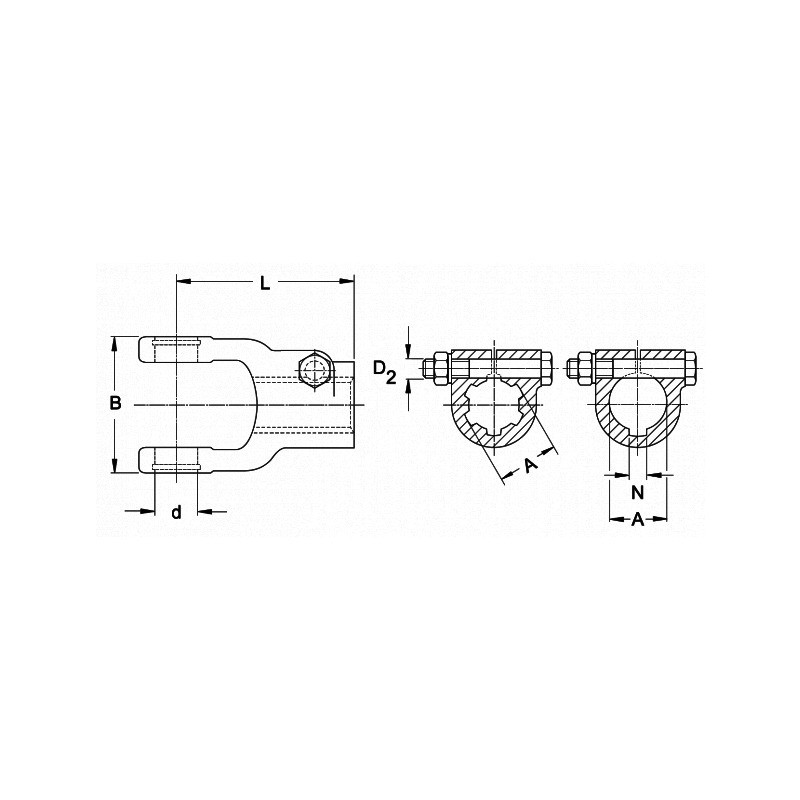 MACHOIRE EXTREMITE 1"3/8 6C CR36X89 BL SECANT AGKF