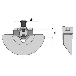 CONE DE GUIDAGE A PINCE CATEGORIE 3 WALTERSCHEID