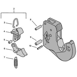 KIT DE REPARATION COMPLET CROCHET CAT4 WALTERSCHEID