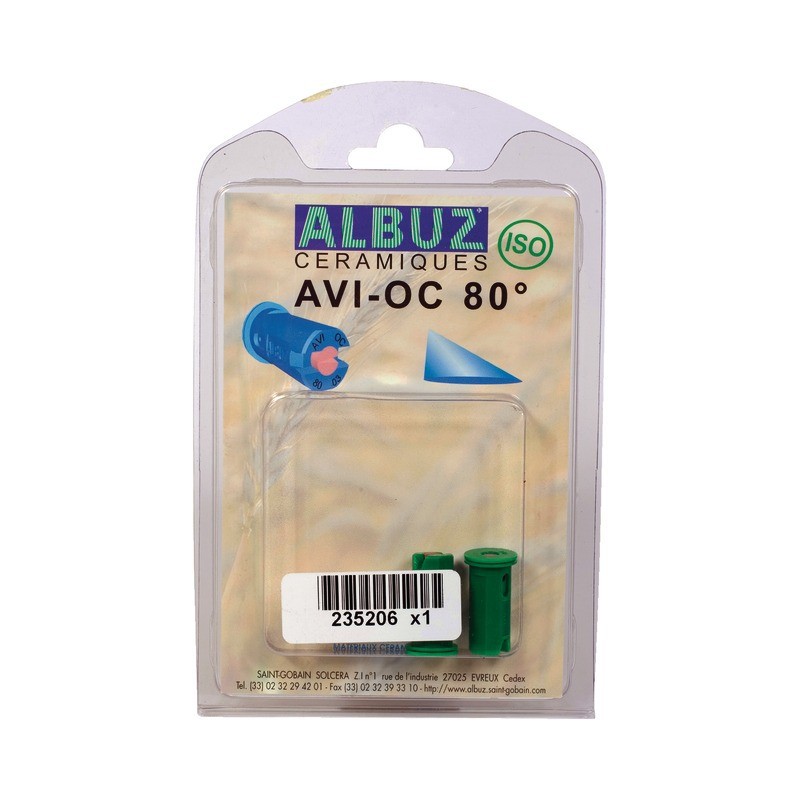 BUSE ALBUZ AVI OC 80 015 VERTE BLISTER DE 2