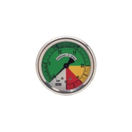 MANOMETRE INOX GLYCERINE 0-15/60 BAR 63 MM 1/4'' AXIAL