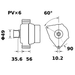ALTERNATEUR 90A IA1004 IA1023