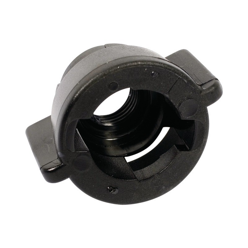 ECROU FILETÉ FEMELLE 1/4" NPT (NOIR)