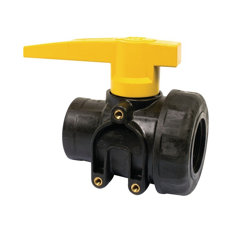 VANNE À BILLE PP 2" NPT FF-LL