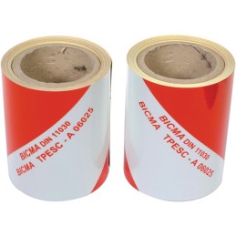 KIT 2 RLX D/G ADHESIF BLANC ROUGE TPESC 9M X 0,14M