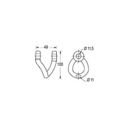 MANILLE TORSE PERCAGE DIA 11,5