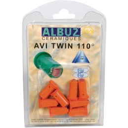 BUSE ALBUZ AVI TWIN 110 01 ORANGE BLISTER DE 8