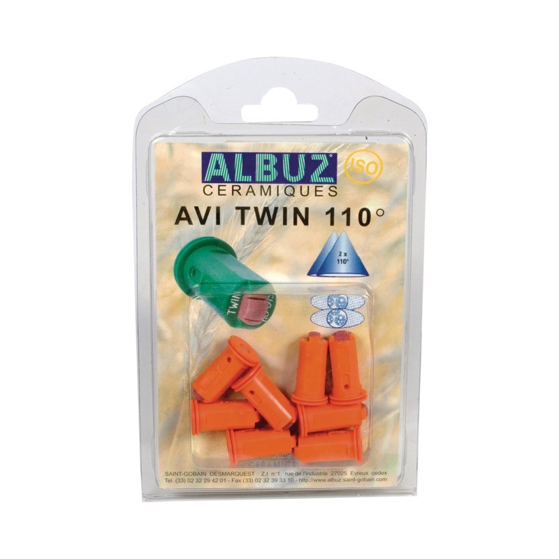 BUSE ALBUZ AVI TWIN 110 01 ORANGE BLISTER DE 8