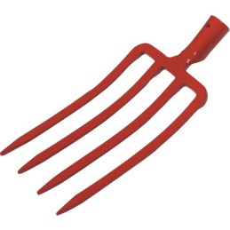 FOURCHE À BÊCHER 4 DTS 27CM DOUILLE S/MANCHE