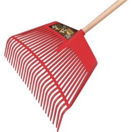 BALAI RAMASSEUR 2EN1 26 DENTS MANCHE BOIS 140CM