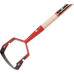GRATTOIR DE JARDIN A LAME 16CM MANCHE BOIS 130CM