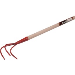 GRIFFE JARDINIER 3 DTS 12CM MANCHE BOIS 130CM