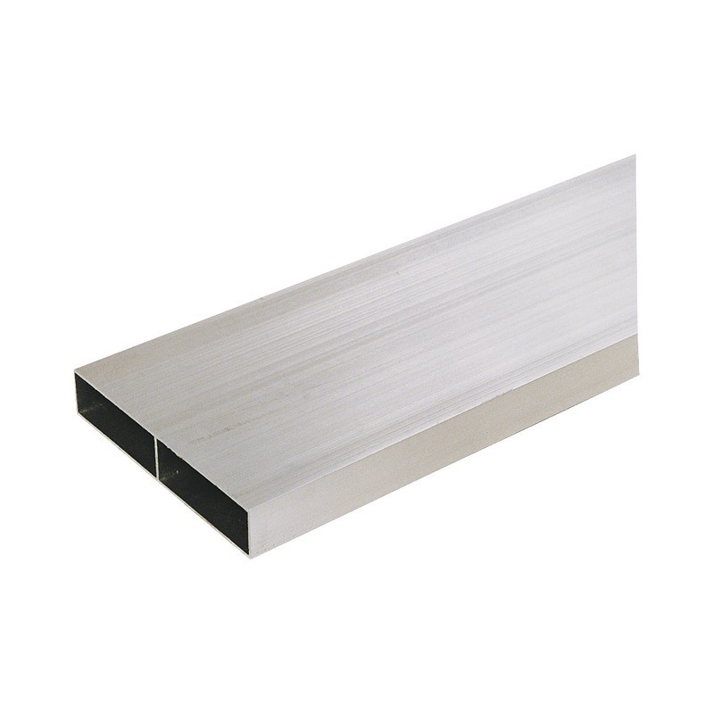 REGLE ALUMINIUM RECTANGULAIRE 1 VOILE 2 METRES 100X18 MM SANS EMBOUT