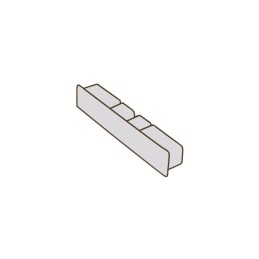 EMBOUT DE REGLE ALUMINIUM RECTANGULAIRE 100X18 MM