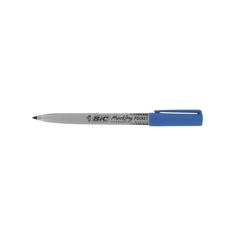 MARQUEUR PERMANENT BLEU POINTE FINE OGIVE BIC