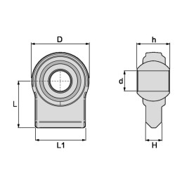 ROTULE PLATE A SOUDER CAT3 32 MM WALTERSCHEID