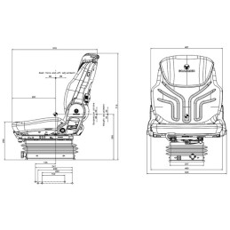 SIEGE MECANIQUE COMPACTO BASIC W PVC MSG83/731 GRAMMER