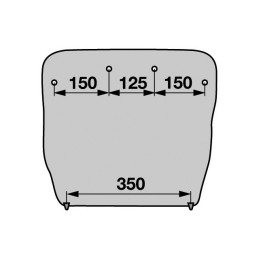 ASSISE TISSU NOIR LS95H1/90 DS85H1