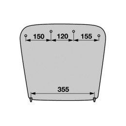 ASSISE TISSU NOIR DS85H/90AR