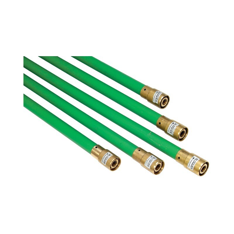 Canne De Ramonage En Polypropylène - Longueur 1,5 M, Diamètre 18 Mm - Raccord Laiton, Incassable - Pour Entretien Conduit De Cheminée, Poêle