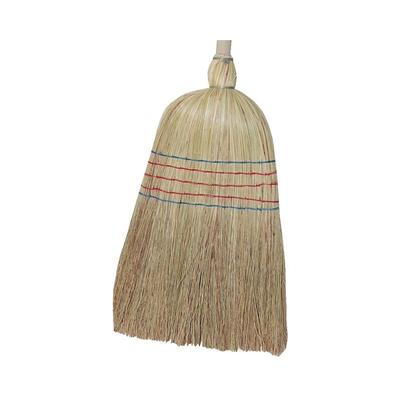 BALAI PAILLE DE RIZ 5 FILS       AVEC MANCHE