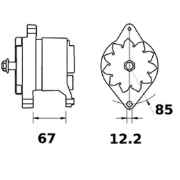 ALTERNATEUR 12V 80A IA1152