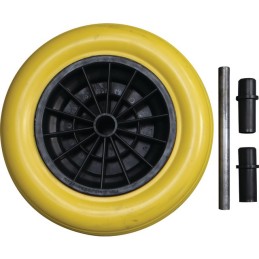 ROUE SOUPLE INCREVABLE D360 JANTE POLYPRO