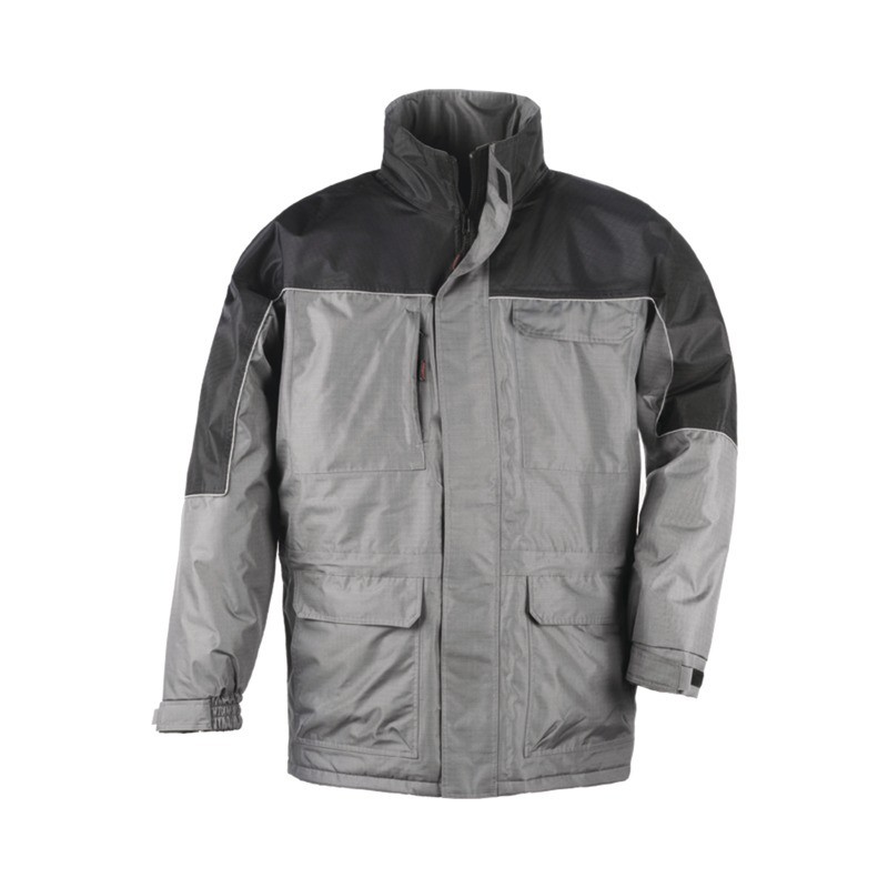 PARKA POLYESTER RISTOP M NOIR GRIS