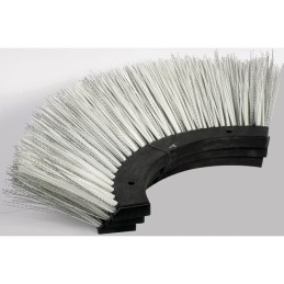 BROSSE COMPL EN 3 ELEMENTS 1/2  POILS NYLON B ANC 1/2 ACIER