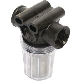 FILTRE EN LIGNE PRESSION TRANSPARENT 3/4" GAZ(F)80 MESCH