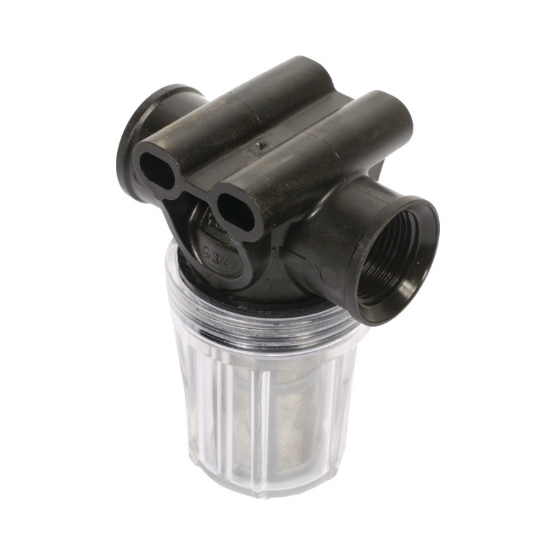 FILTRE EN LIGNE PRESSION TRANSPARENT 3/4" GAZ(F)80 MESCH