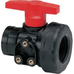 VANNE À BILLE EN PP GAZ 1"1/4 FF-LC