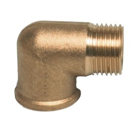 RACCORD COUDE 90° EN LAITON G 1/2"M-F