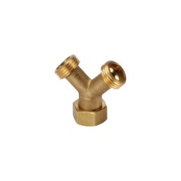 RACCORD LAITON 3-V À Y G1/2"M-F11/2"F