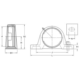 PALIER SEMELLE CLASSIQUE FONTE SY 510 M SKF