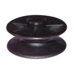 ISO-POULIE SANS APPUI NOIR      SACHET DE 10