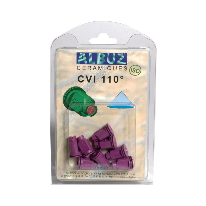 BUSE ALBUZ CVI 110 025 VIOLET BLISTER DE 8