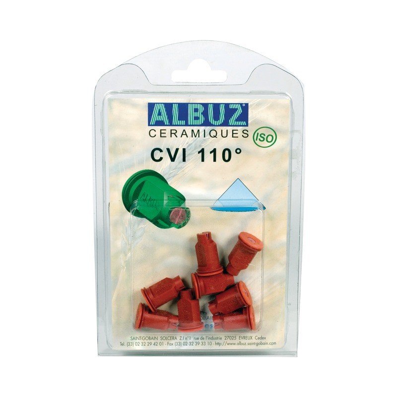 BUSE ALBUZ CVI 110 04 ROUGE BLISTER DE 8