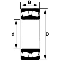 ROULEMENT A ROTULE S/ROULEAUX 22212 EK - SKF