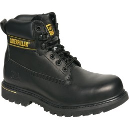 CHAUSSURES CAT HOLTON CUIR S3 COUSUE GOODYEAR NOIR P40