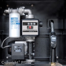 STATION GASOIL HUILE VISCOMAT 90 COMPTEUR ARMOIRE METAL