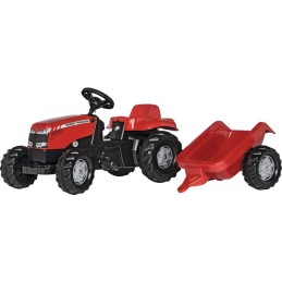 TRACTEUR ROLLYKID MASSEY FERGUSON AVEC REMORQUE RT012305 2 1/2+