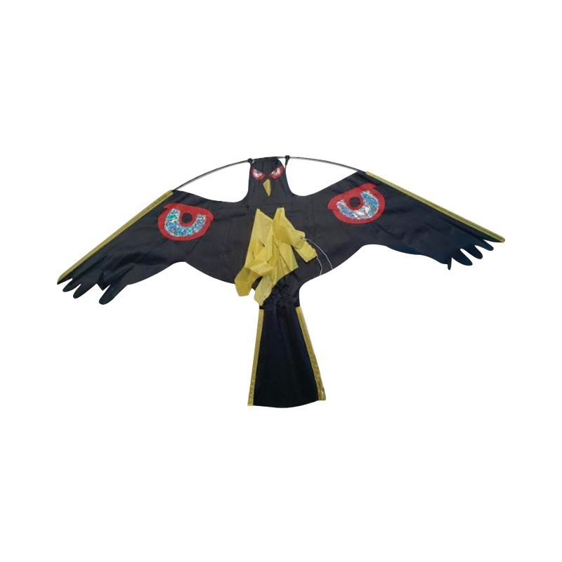 OISEAU EFFAROUCHEUR EN TOILE NOIRE ENVERGURE 1,20M