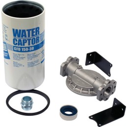 KIT FILTRE GO 150L/MIN ABSORBEUR D"EAU+ EQUERRES PIUSI